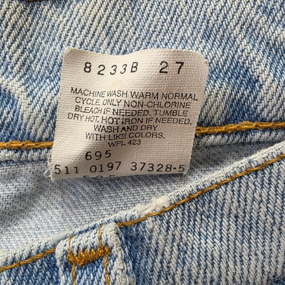 Vintage Levis 505 Denim Shorts 36 USA Made - Picture 2 of 5